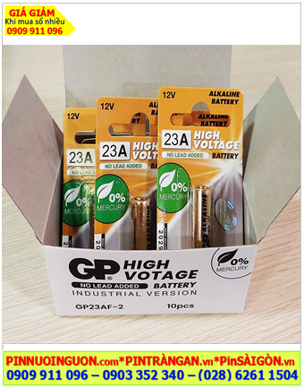 COMBO 01hộp=10vỉ Pin Remote điều khiển 12v GP High Voltage GNP-A23AF _Giá chỉ 140.000đ/Hộp